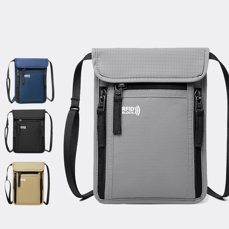 

Travel Pouch Neck Wallet Family Passport Holder Organizer Case with RFID Blocking passport wallet travel wallet