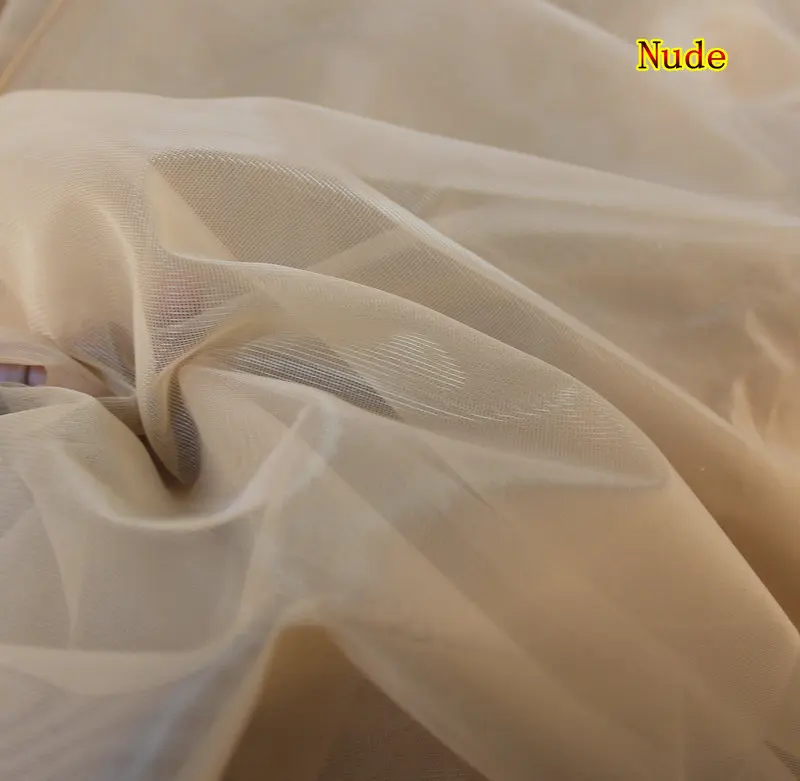 soft mesh fine nude color tulle 160cm wide 5 meters/lot good quality for sewing transparent corsets dress