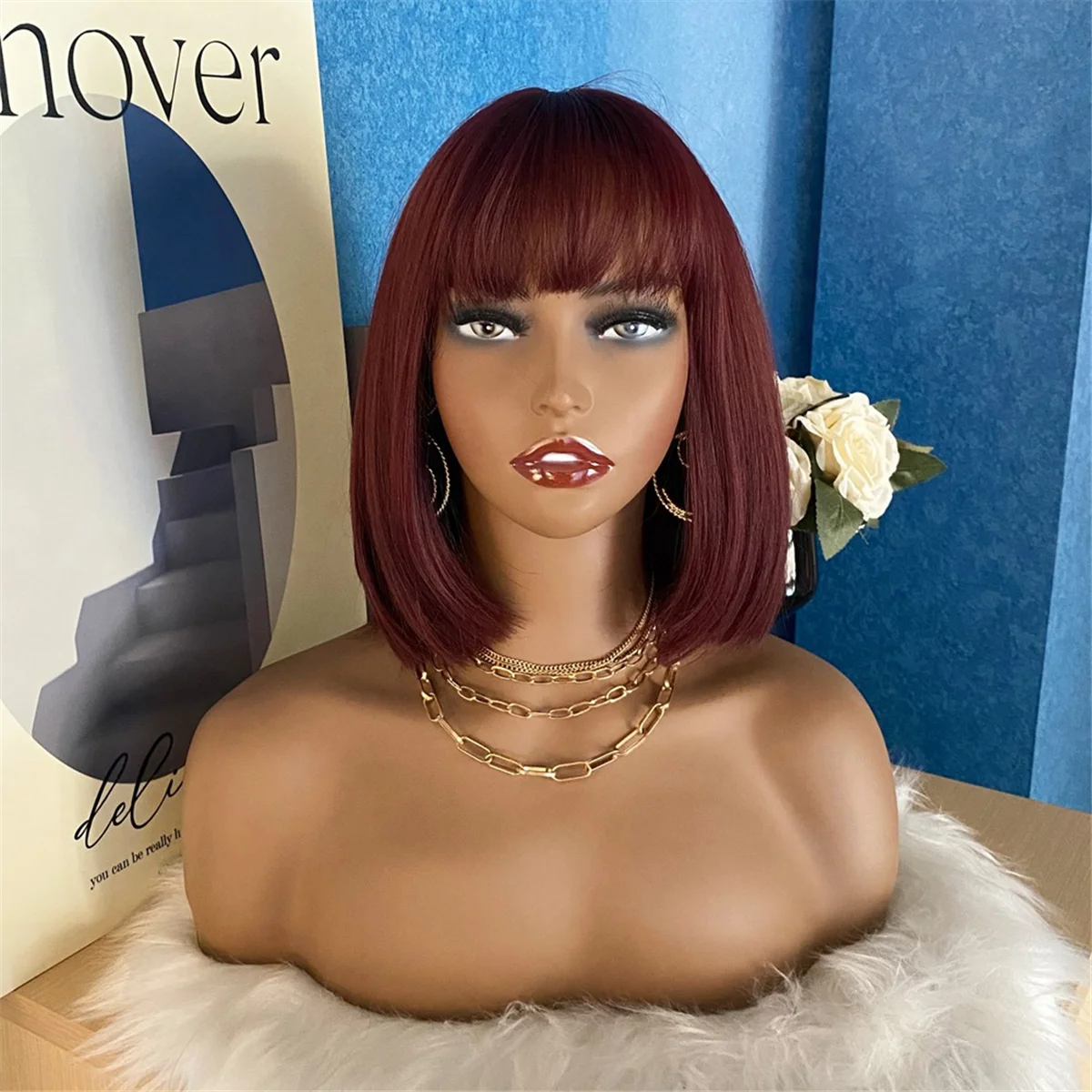 Realistic Wig Mannequin Female Mannequin with ShoulderHead to Put Wigs Manikin for Display