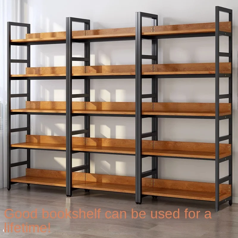 

ZZXL Bookshelf and Storage Shelf Bookshelf Simple Household Steel and Wood Cabinet Children's Bookcase Storage