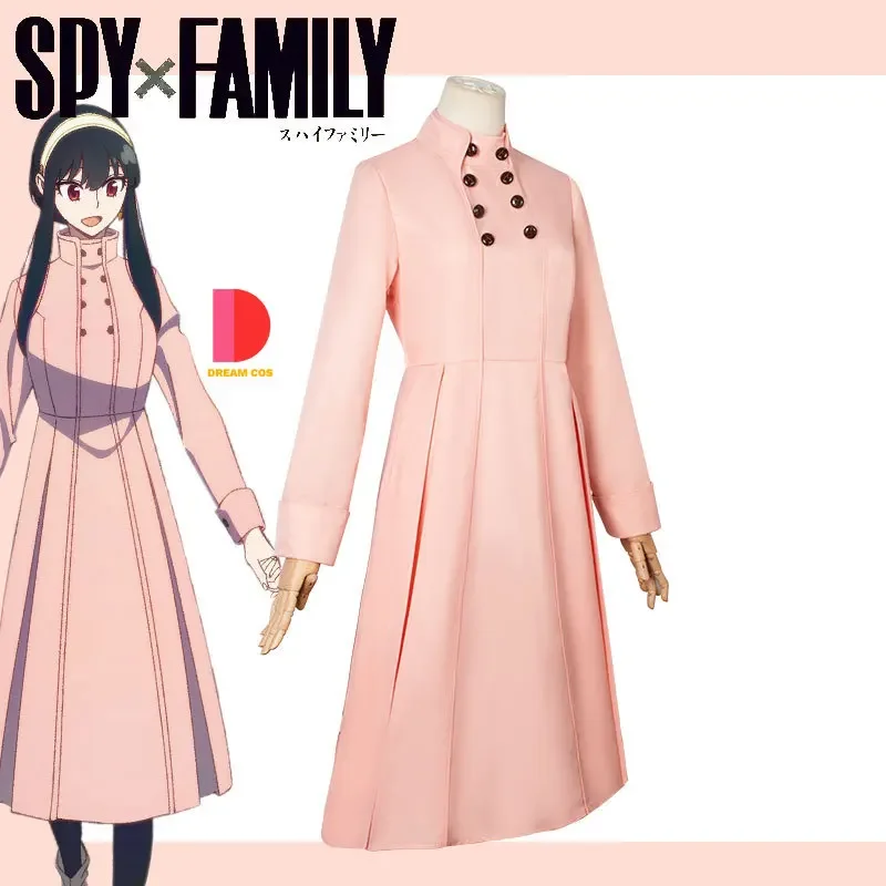 Spy Family Yor Forger Cosplay Costume Dress Elegant Spy Outfit Women Halloween Party Anime Roleplay with Accessories Event