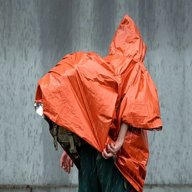 1PC/2PCS/4PCS 緊急用レインポンチョ サーマルフ - Emergency Poncho Rain のレビューと価格