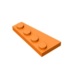 10pcs MOC Brick Parts 41769 Wedge Plate 4 x 2 Right Compatible Building Block Particle DIY Assmble Kid Brain Toy Birthday Gift