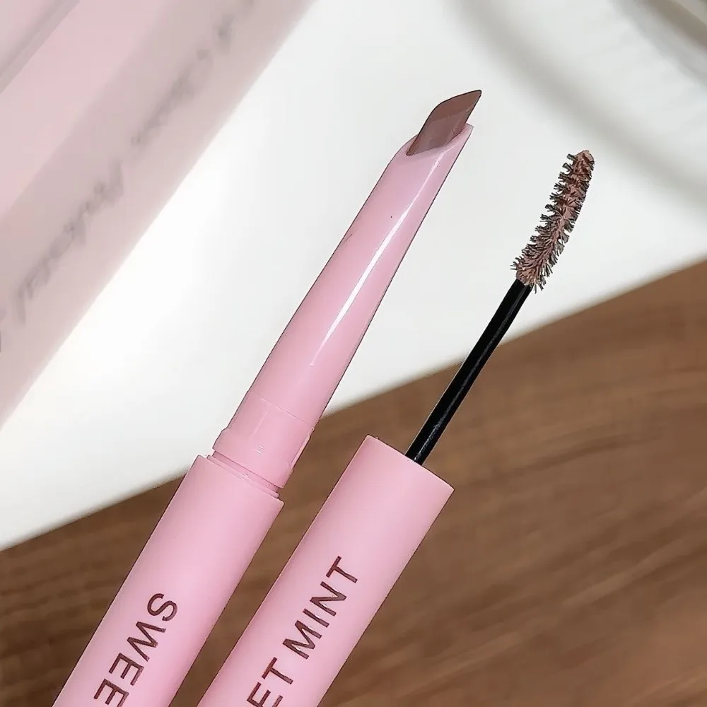 New Double Head Eyebrow Pencil Matte Finish Waterproof Eyebrow Gel Smooth Texture Multi-use Eyebrow Pen Daily Use