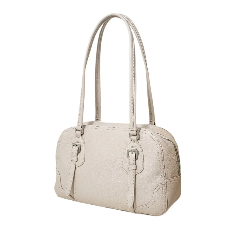 Women's Tote Bag with Top-Grain Cowhide Leather Convertible Shoulder Crossbody Large Capacity Work Commuter Daily