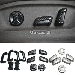 Seat Adjustment Knob Button Switch Covers for VW Volkswagen Golf7 Golf 7 2014 2015 2016 2017 2018 2019 Car Stickers Trim Frame