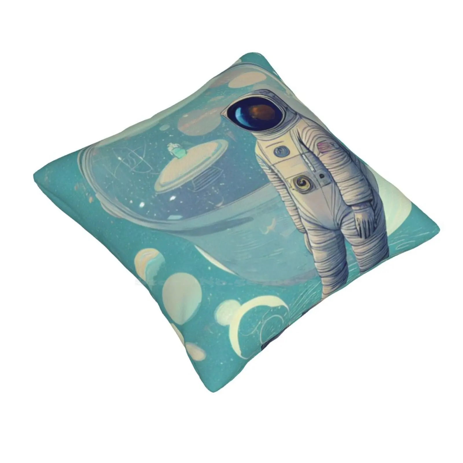 Astro Sailor 015 Pillows Case Bedroom Home Decoration Astronaut Ai Art Ai Generated Moon Space