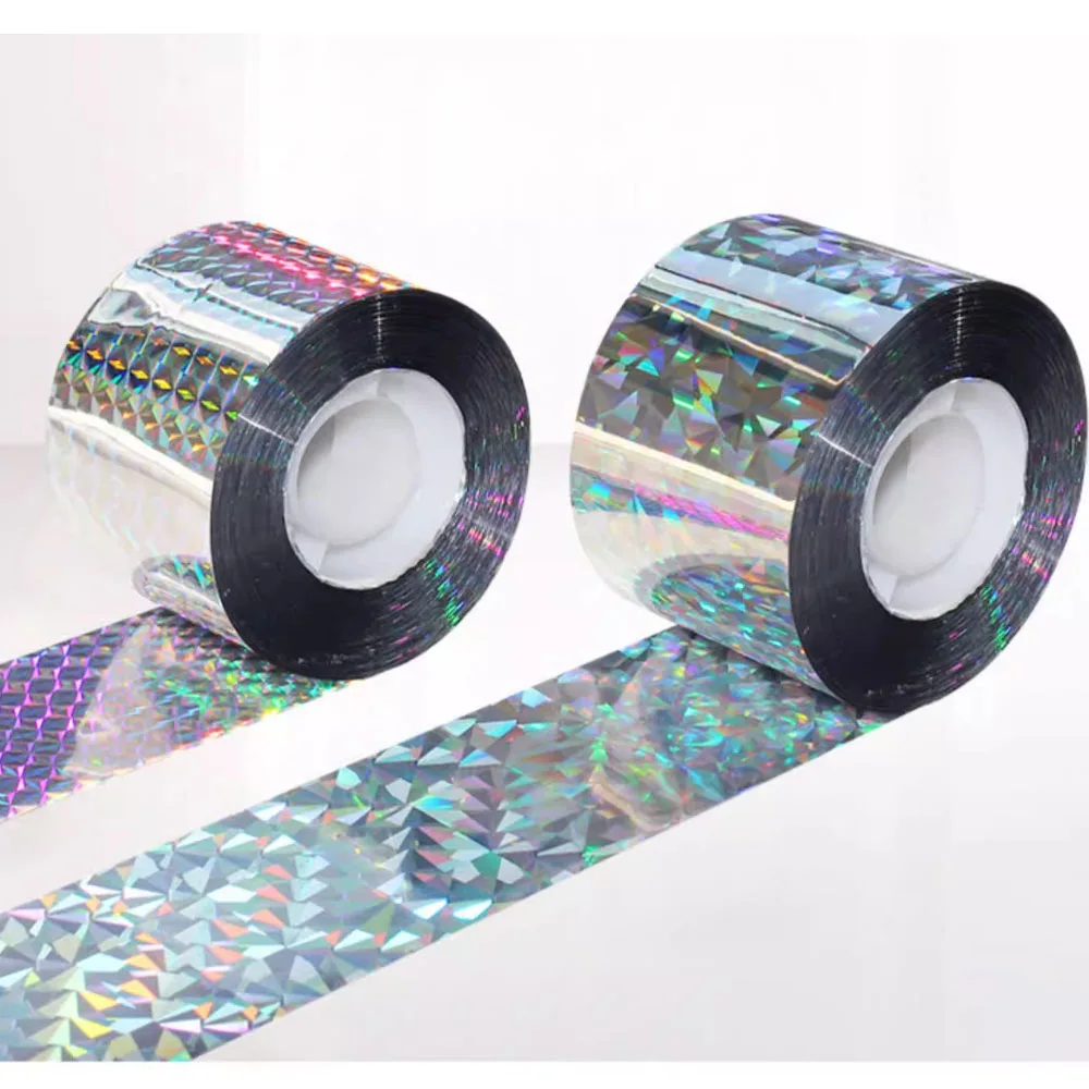 

10 рулонов по 80 м каждый, лазерная лента для отпугивания птиц со специальной светоотражающей мигающей пленкой