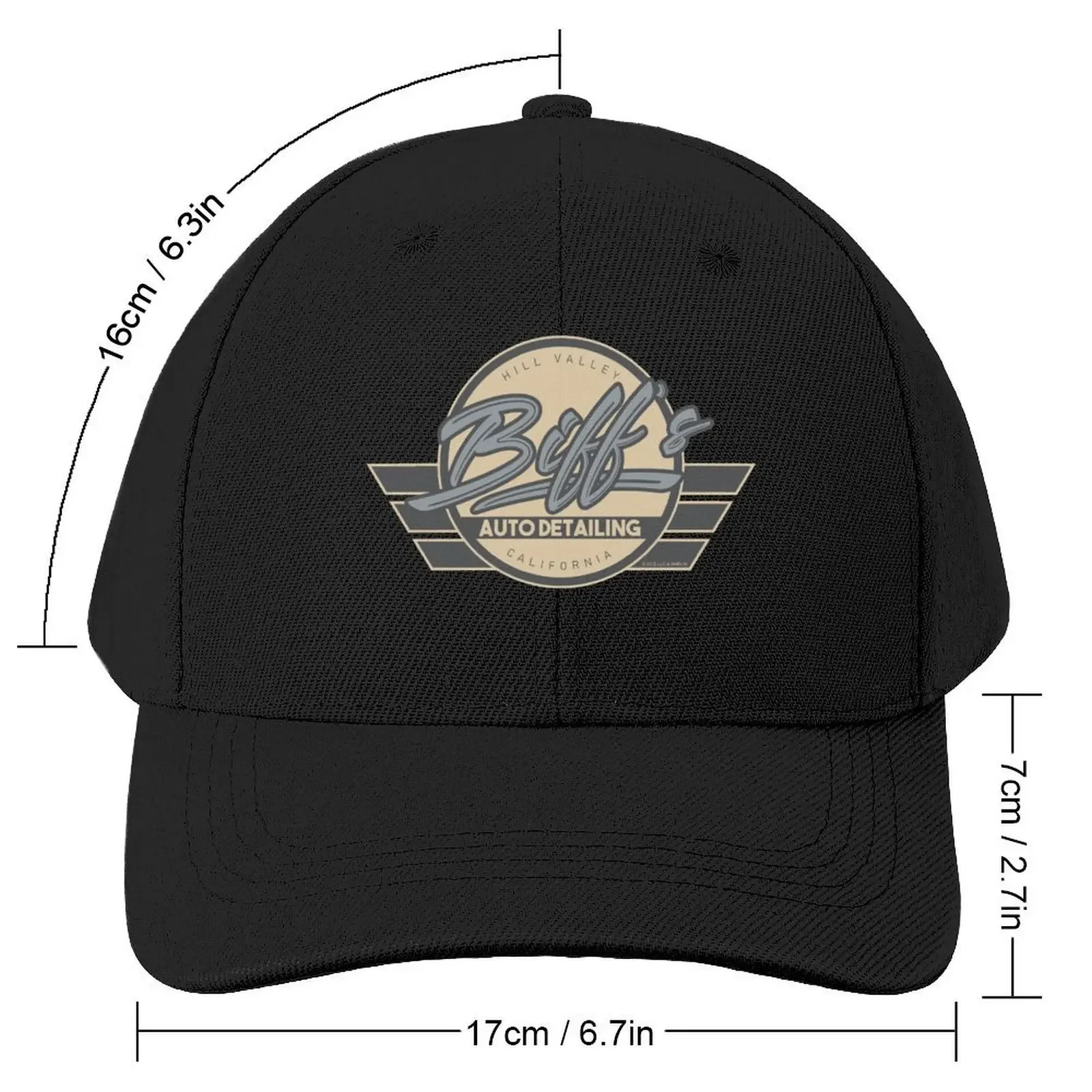 Biff's Auto Detailing. Back To The Future Movie Baseball Cap Sports Cap custom caps Military Cap Man Women's Hats Men's