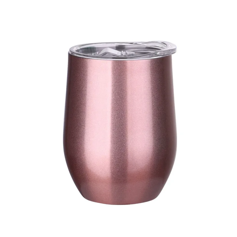 Multi Colors Star Egg Shape Wine Cooler Coffee Thermos Mug 12oz Steel Double Wall Wine Vacuum Flask