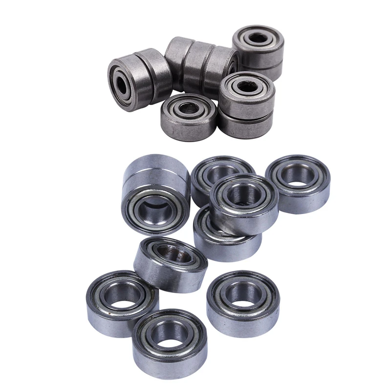 

20Pcs Miniature Sealed Metal Shielded Metric Radial Ball Bearing For Rc Car Practico - 10Pcs 623Zz 3X10x4mm & 10Pcs Mr115 Zz 5X1