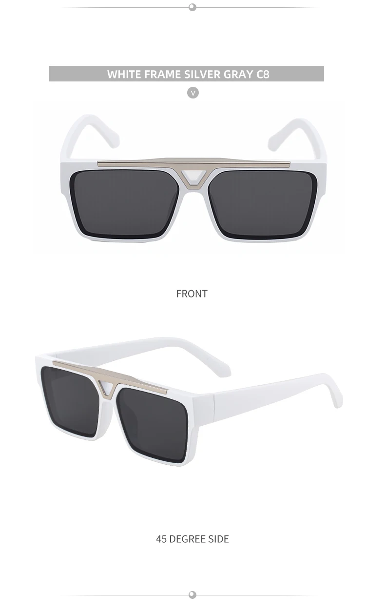 Übergroße polarisierte quadratische Steampunk-Sonnenbrille für Herren, groß, 2025, Luxusmarke, Vintage-Punk-Sonnenbrille für Männer, klassische Farbtöne, UV400 – Detail 18