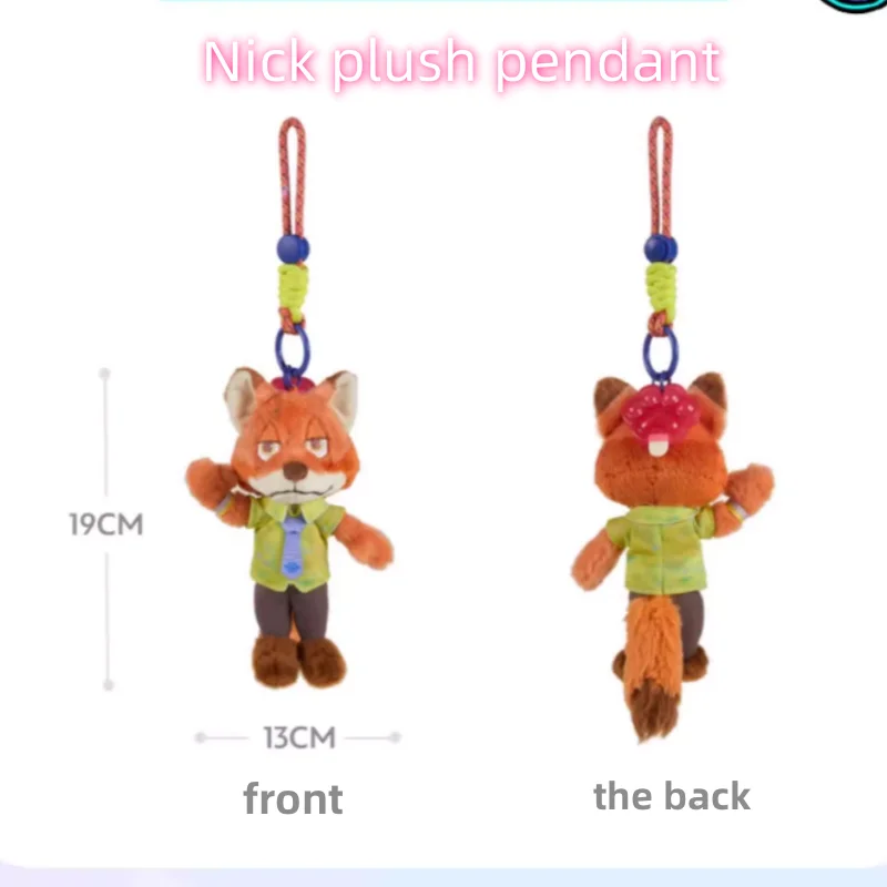 Disney Zootopia Music Festival Series Anime Figure Judy Nick Plush Doll Keychain Pendant Accessories Kawaii Toy Birthday Gift