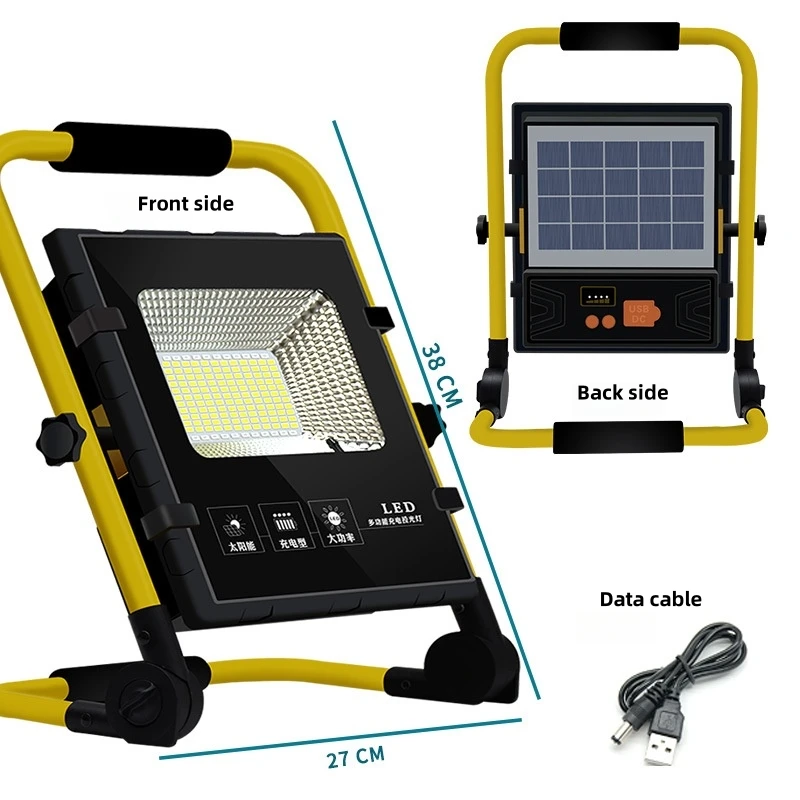

Rechargeable LED Outdoor Floodlight-Ultra-Bright Portable Emergency Light For Camping,Power Outages & Outdoor Activities