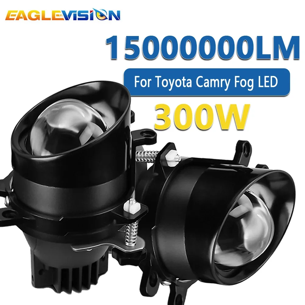 

EAGLEVISION Lens Fog LED High+Low Beam Projectors Bright 300W for Toyota Venza Avalon Bright Lens for RX450h 2006-2013 Fog Lamp