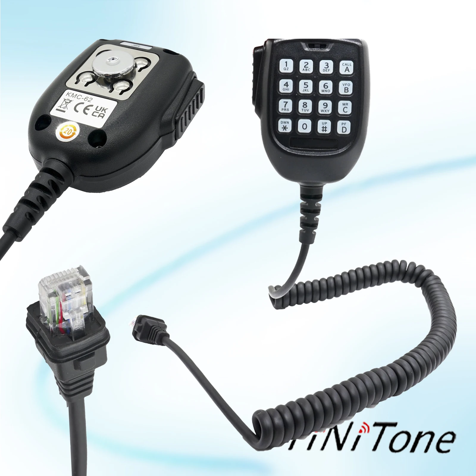 Walkie talkie Hand Microphone with Keyboards RJ45 8 Pin Suitable for Kenwood KMC-62 TM281 Car Radio