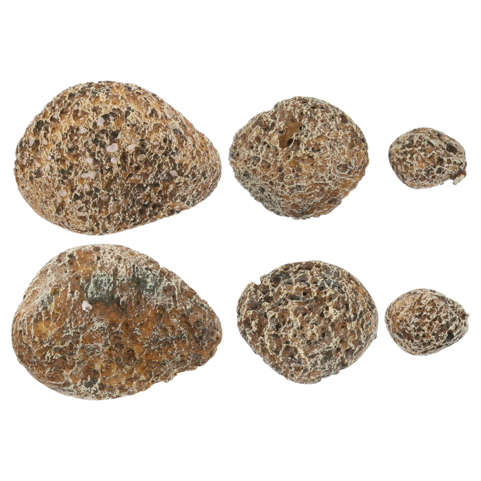 

Набор из 6 искусственных камней для ландшафтного дизайна: реалистичные имитации камней для сада, двора, бонсай и цветочных горшков