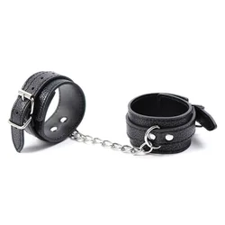 High quality Bdsm Leather Handcuffs Cuffs Adult Sex Toys Women Couples Restraints Collar Erotic Bondage Set Fetish Adult Games