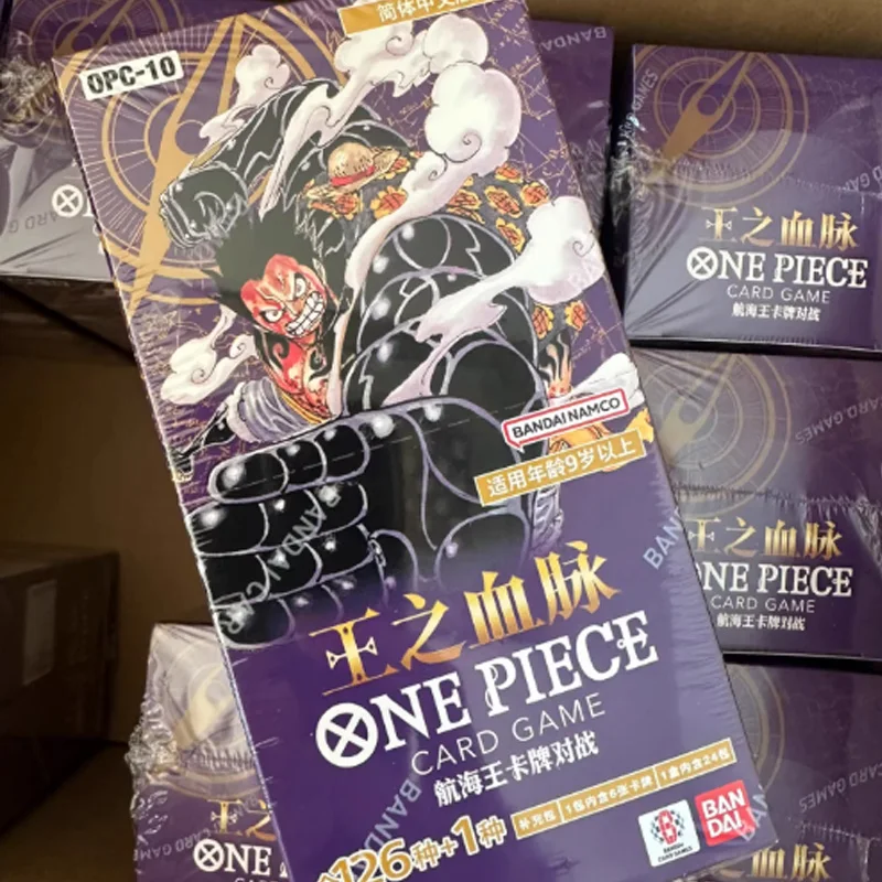 Bandai ONEPIECE Booster Pack OP-10 Lineage of Kings Punk Hazard Saga Versi Cina Kartu Permainan Anime Hadiah Mainan Istimewa