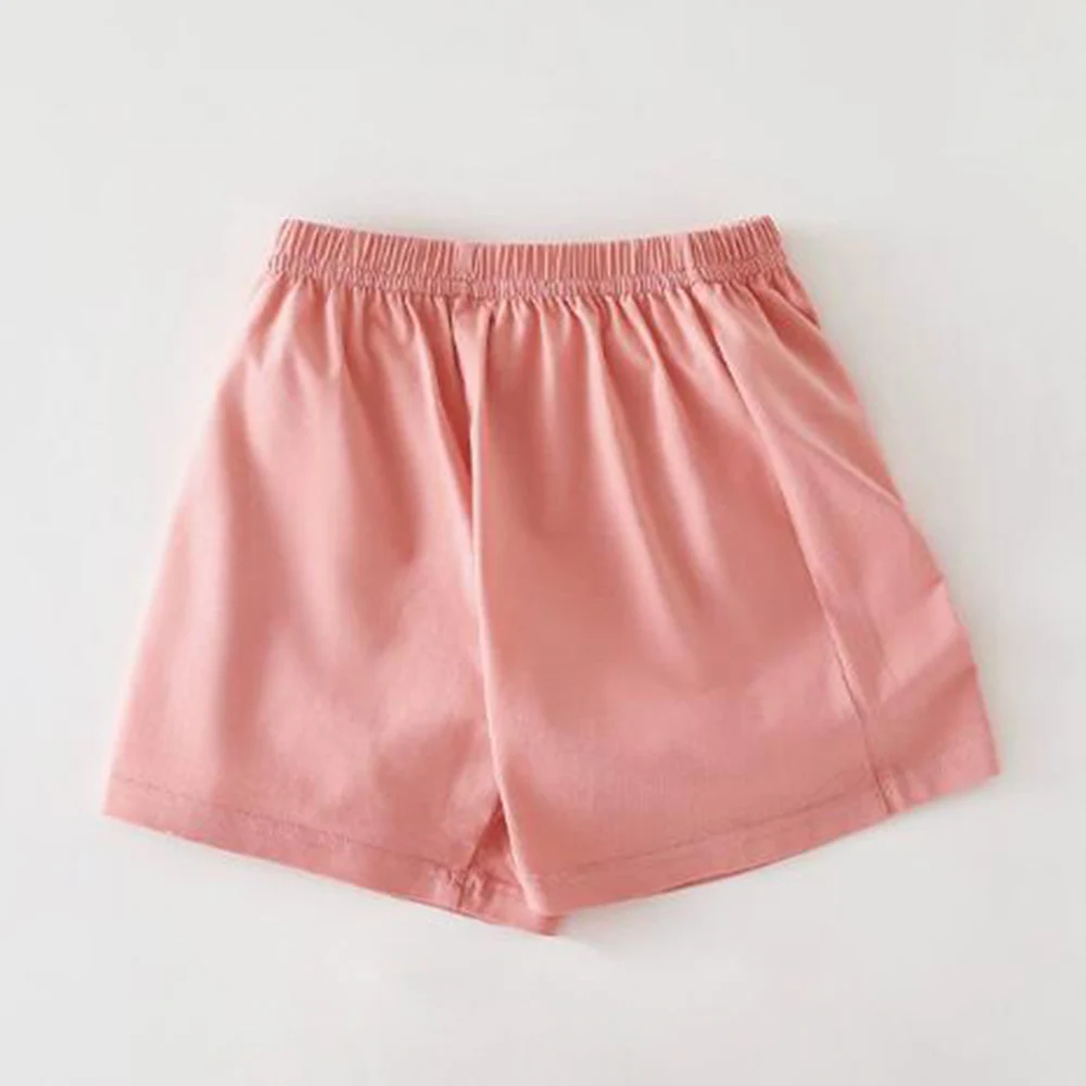 Baby Boys Shorts Solid Color Cotton Summer Lightweight Infant Boutique Clothing Causal Daily Wear Little Girls Short Pants
