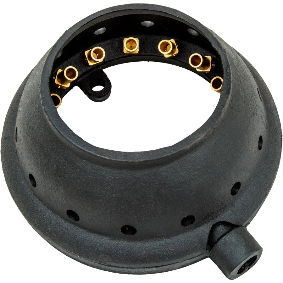 

Chinese Wok Range 20 Copper Tips 9 Speed Burner with Cap Cast Iron Body for High-Performance Cooking on Liquid Propane Ideal fo