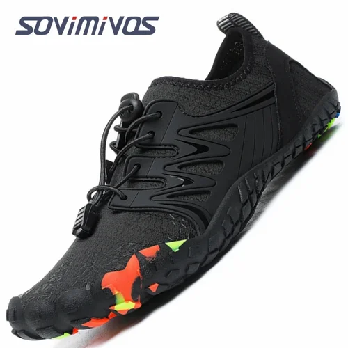 Zapatos para correr de montaña para hombre, zapatos deportivos ligeros sin caída descalzos, zapatos minimalistas antideslizantes para caminar al aire libre para mujer