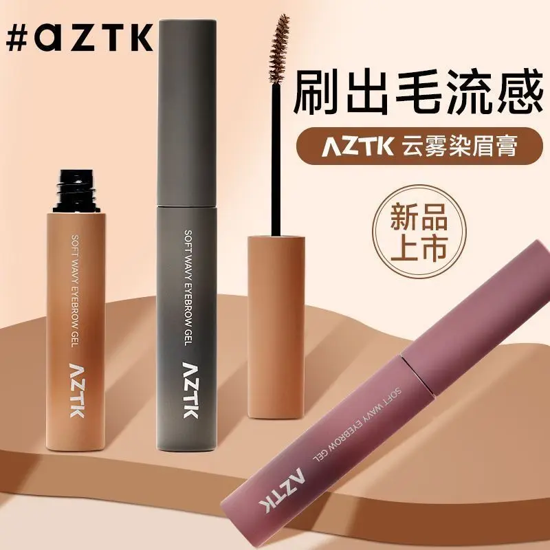 AZTK Zachte Golvende Wenkbrauwversterkers Gel Houdt Gemakkelijk Te Kleuren Wilde Wenkbrauwen Natuurlijk Langdurige Ogen Make-up