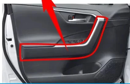 

For Toyota RAV4 2019 2020 2021 2022 2023 2024 Door Armrest Trim Panel and Interior Handle Cover Scratch-resistant Durable