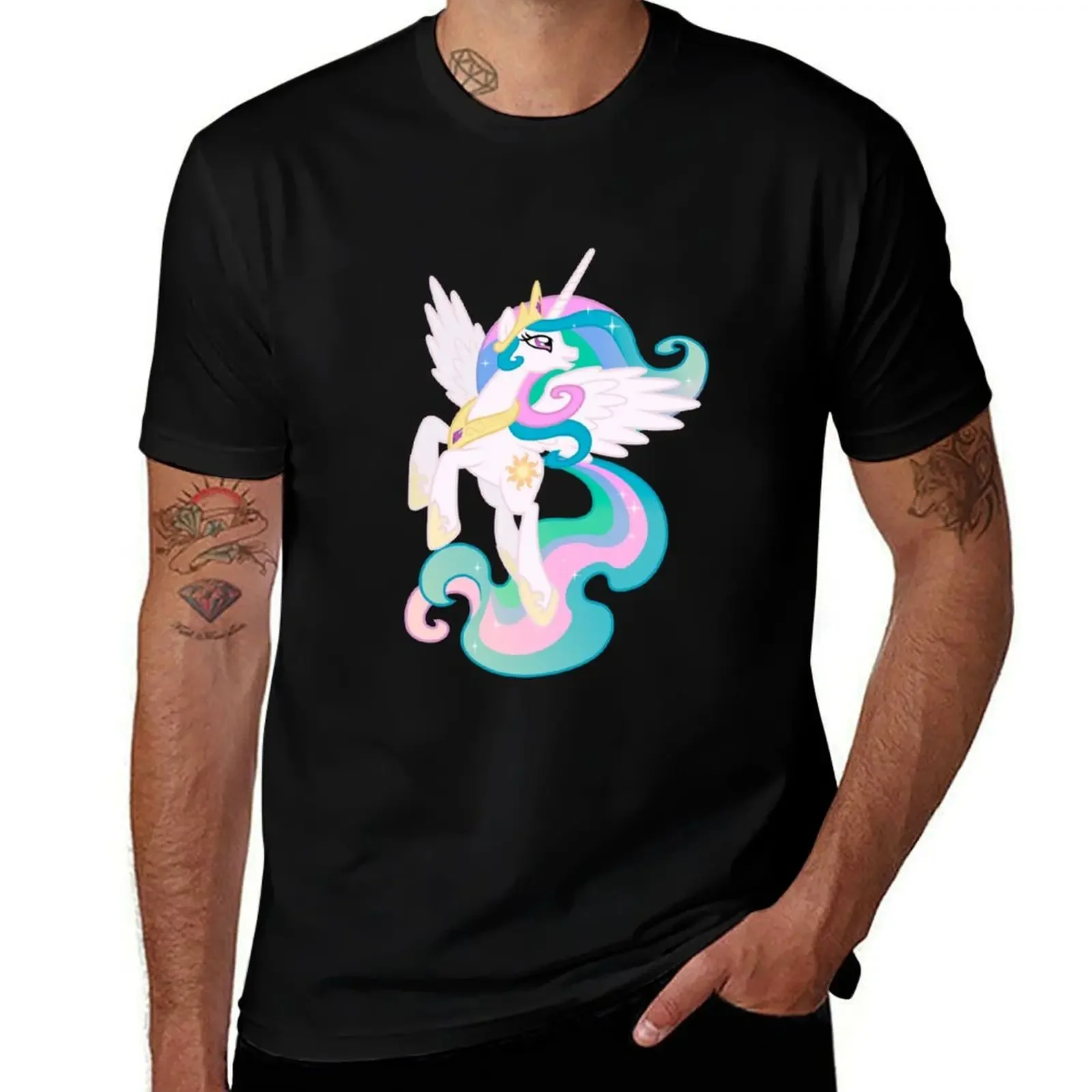 

Princess Celestia T-Shirt Clothing anime clothes customs design your own fitted t shirts for men