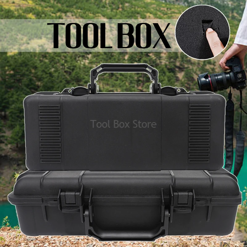 Waterproof Hard Carry Tool Case Bag Organizer Storage Box Instrument Case Safety Protective Toolbox Hard Plastic Tool Box