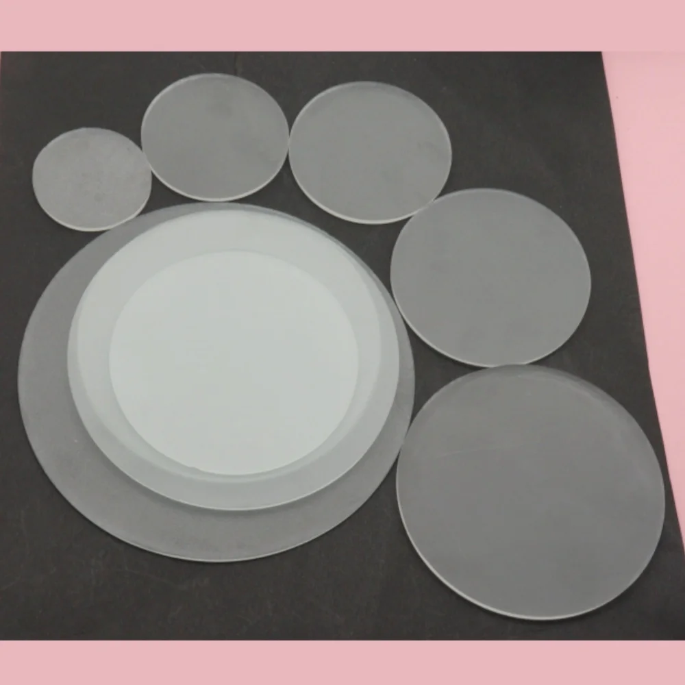 2PCS Frosted Glass Diffuser 35–69mm Round Flat Lens Soft Light Cover for LED Lamp Downlight Flashlight Anti-Glare