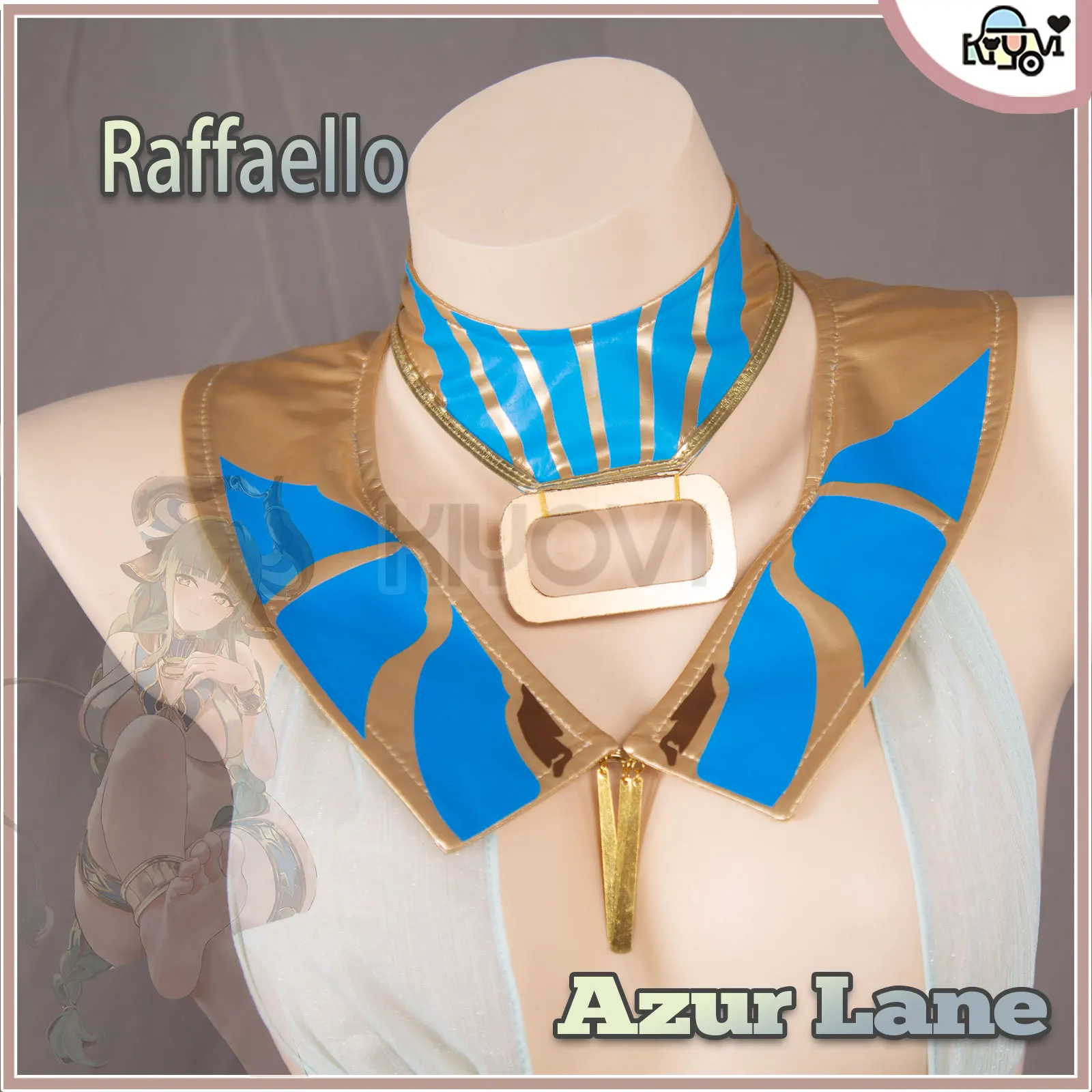 Azur Lane Raffaello Cosplay Outfit Egyptian Themed Costume Full Set Horns Tail Anime Women Cosplay Suit view 3
