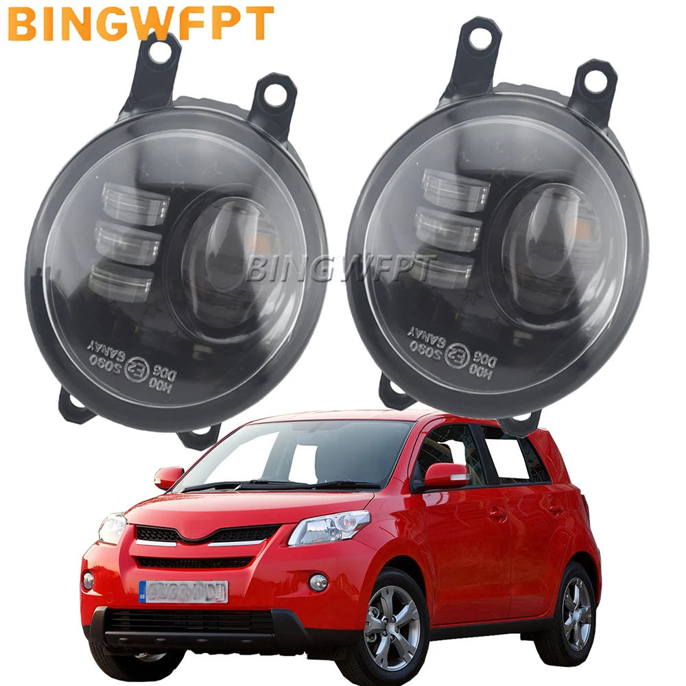 

Car Right + Left Angel Eye Fog Light Assembly For Toyota Urban Cruiser 2009 2010 2011 2012-2014 LED DRL Fog Driving Lamp H11 12V