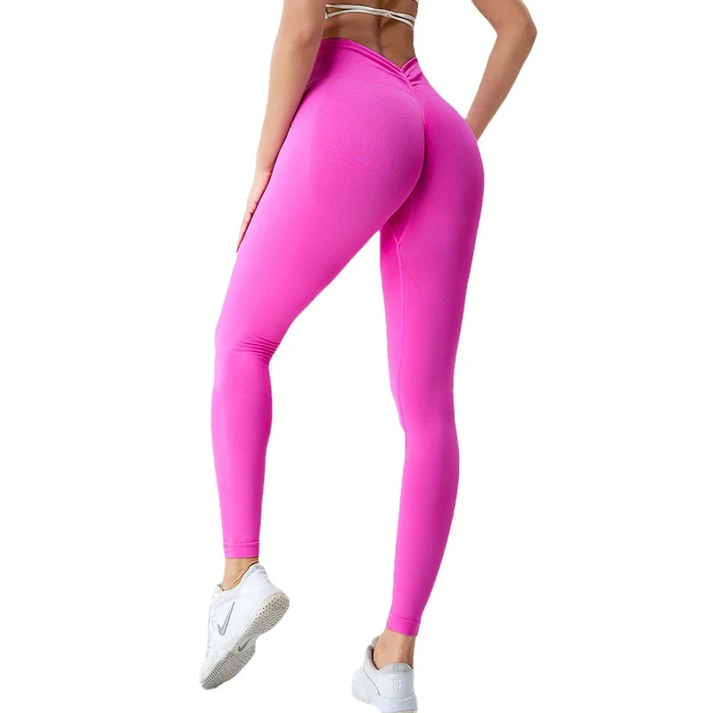 

Outdoor running fitness pants for women peach hip-lifting seamless sports tights high-waisted quick-drying yoga leggings pants