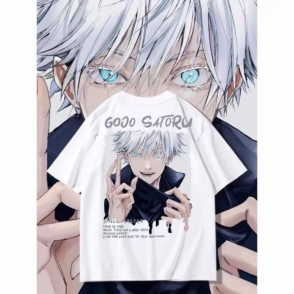 

Bandai Genuine Spell Return To War Wutiao Wu Japanese Animation Short Sleeve Cotton T-Shirt Boys Japanese Loose Short Sleeve