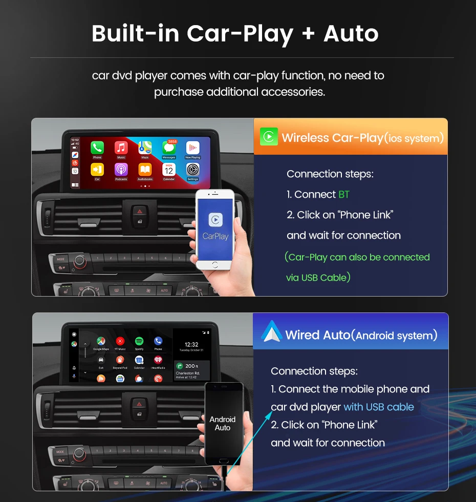 EU-Lieferung 128GB ROM Android 15 Auto-Multimedia-Videoplayer für BMW 5er F10 F11 2011-2017 Kabelloses CarPlay Android Auto Navigationssystem 8-Kern 4G WIFI BT DSP Head Unit SWC Idrive Originalsystem-Display Intelligente Fahrzeugsysteme – Detail 15