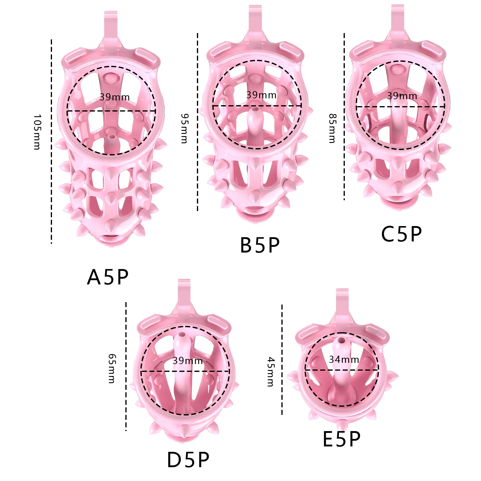 New Cobra Chastity Cage Device Male Penis Lock with 5 Size Base Cock Rings and Urinary Catheter Adult Games Sex Toy for Men Gay