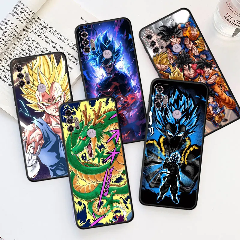 Case For Motorola G60 G30 G22 G52 G51 G71 G31 One Fusion Edge 20 30 G200 G72 G9 G8 G50 G53 Phone Cover V-Vegeta Hero Anime Funda