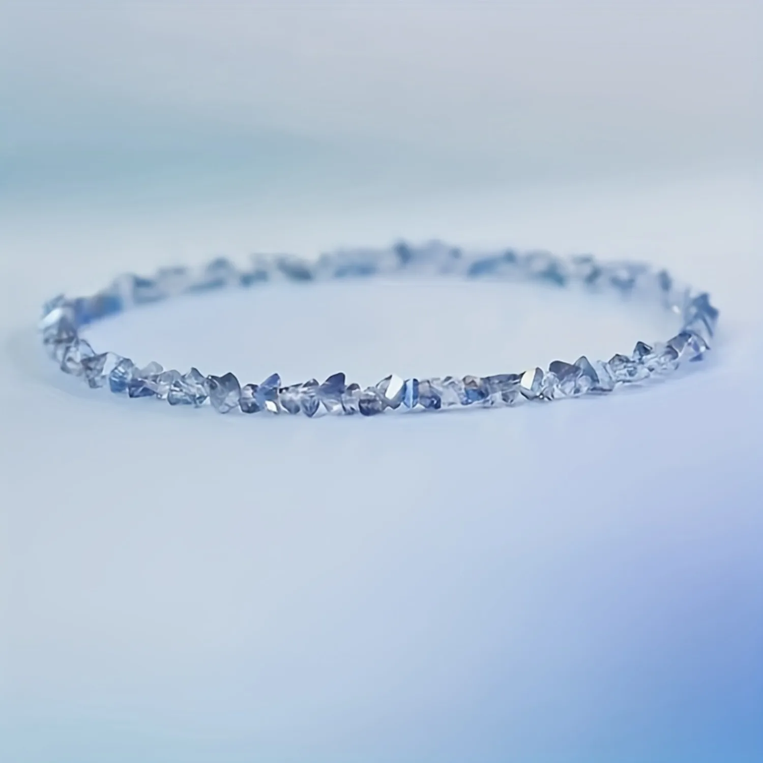 Ice Crystal Blue Crystal Bracelet for Women | 3 Colors, Stackable | Gift | Perfect for Everyday Wear and Vacations