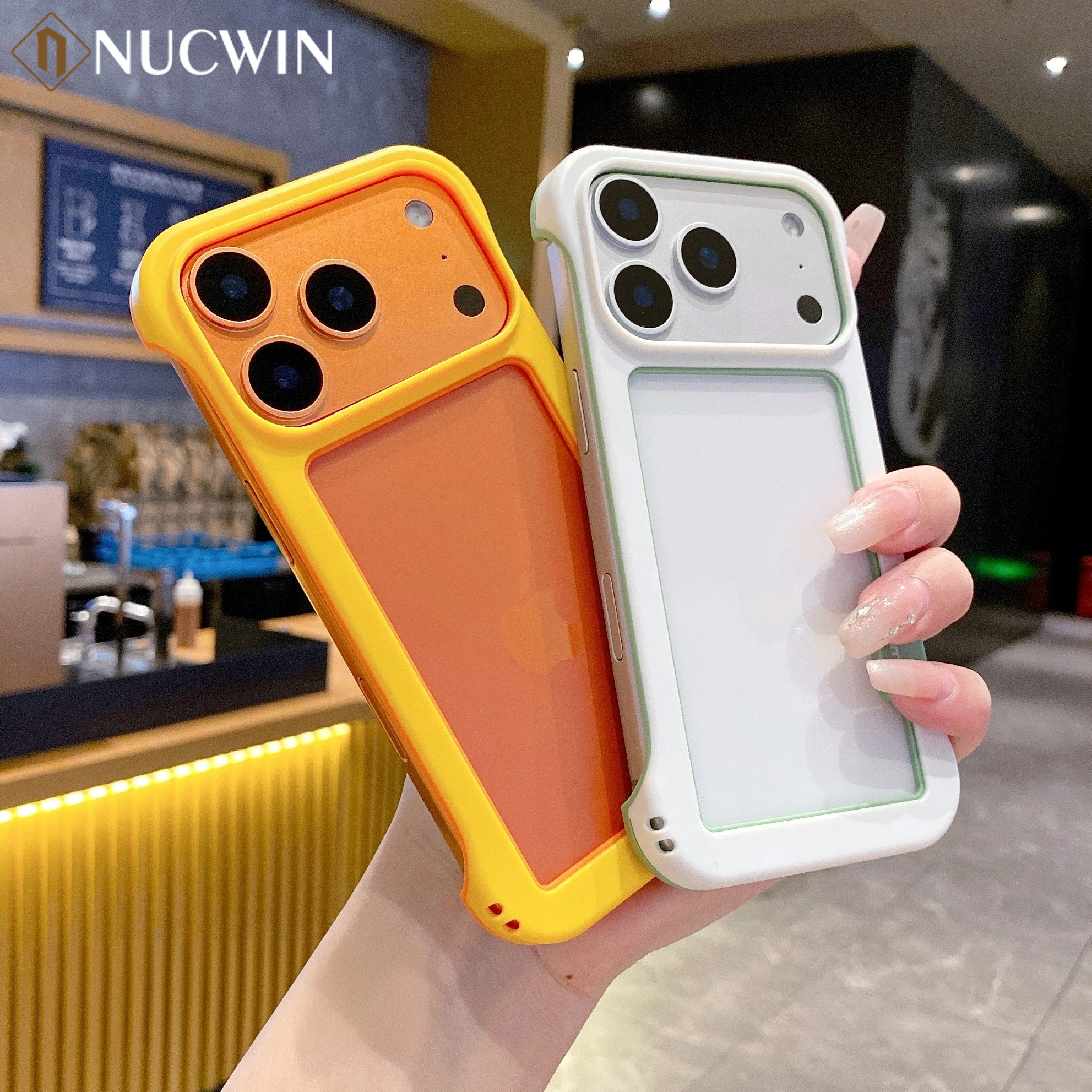Für iPhone 17 Pro Max Bunter TPU-Stoßfänger-Rahmenhülle für iPhone 16 15 14 13 12 11 Pro Max Plus X XS Max Silikon-Schutzhülle