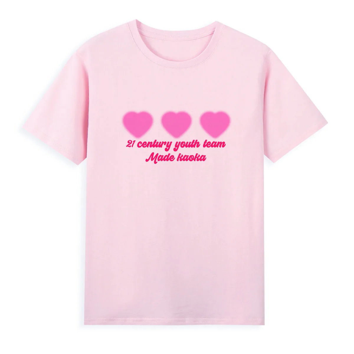 

Pink Little Love T-shirt New Style Pink Shirt Original Brand Women Summer Tees Fashion Tops