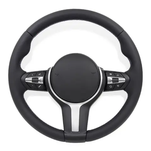 Fit for BMW E90 E60 E46 E61 E81 E82 E87 E88 E89 E91 E92 E93 E84 E70 E71 F10 F15 F20 F22 F30 F32 F36 M3 M6 Leather Steering wheel