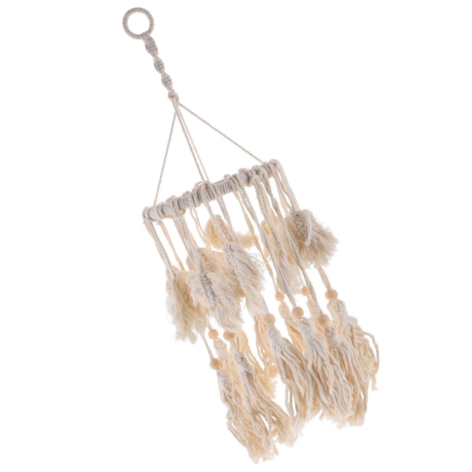 

Lampshade Bohemian Hanging Decorative Ceiling Lamp Shades Indoor Cover Fringe Macrame Pendant Lighting Replacement Shades