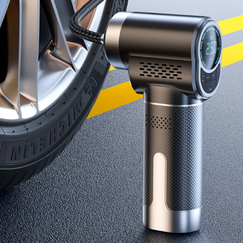 New wireless smart car air pump small portable car air pump charging lighting pump for air dropshipping