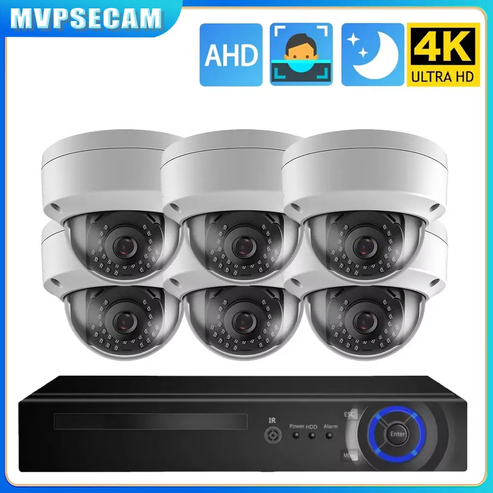 

Overscam AHD Camera Face Detection Kit 8MP 5MP 2MP Video Recorder Surveillance System Outdoor Security 8CH CCTV Set Email Alarm