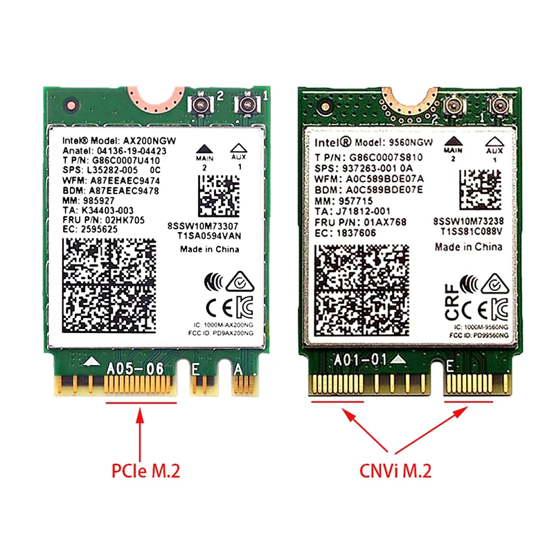 Адаптер M.2 NGFF на Mini PCI-E (PCIe + USB) для M.2 Wifi Bluetooth плата Wireless Wlan Card Intel AX200 9260 8265 для ноутбука