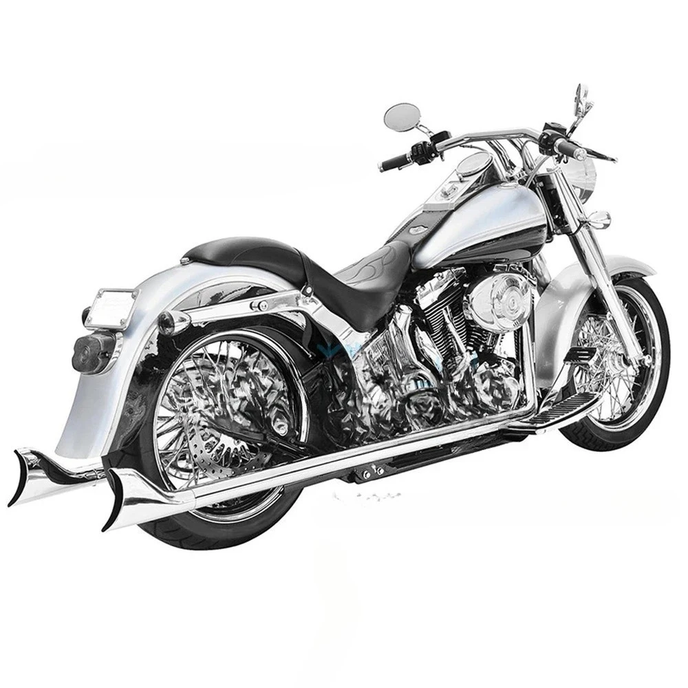 Modified soft tail, Feibang fishtail exhaust pipe, full-section large exhaust