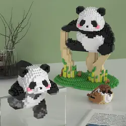 Chinese Panda Bouwstenen voor Meisjes 6 tot 14 Jaar Oud Creatieve Mini Blok Micro Bouwstenen Montage Bricks Speelgoed voor Kid