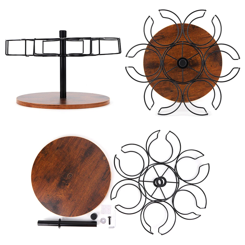 

Вращающийся органайзер для чашек с 6 слотами, держатель для хранения чашек, вращающийся органайзер для бутылок для стакана Stanley 40 унций с ручкой