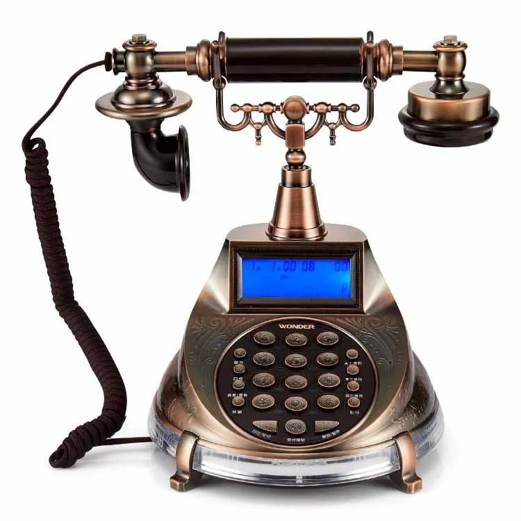 European Retro Fashion Caller ID Landline Family Villa American Antique Telephone